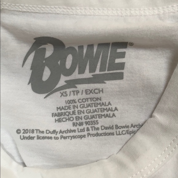 Black and white bowie tee - Picture 3 of 4